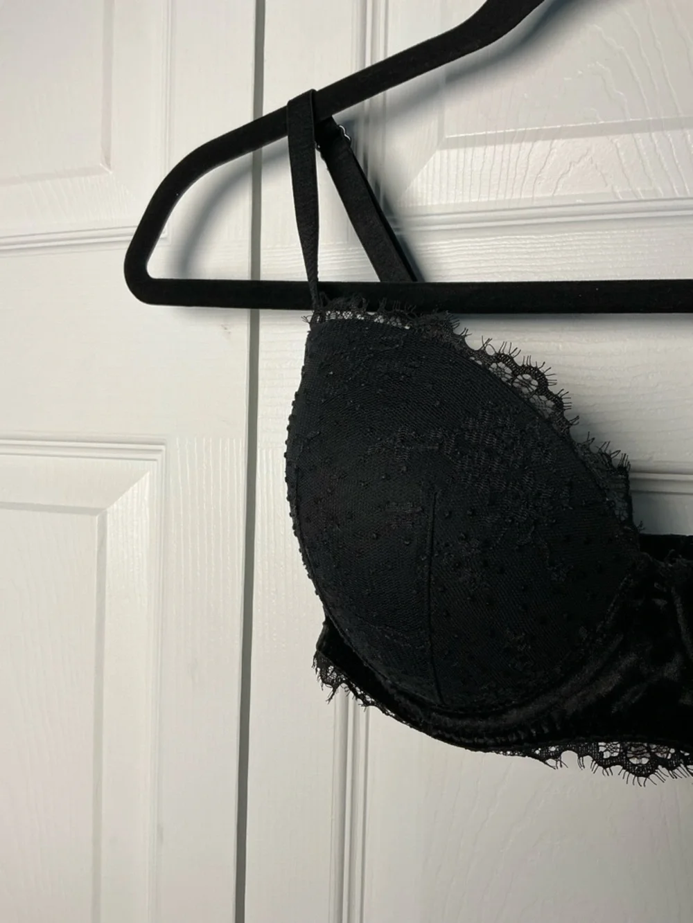 Victoria’s Secret Demi lace padded underwire bra